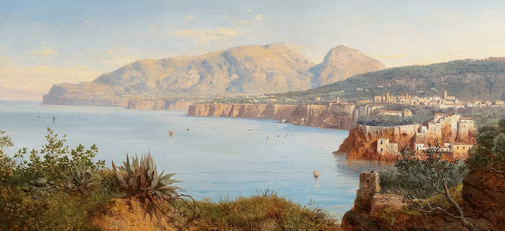 Coastal Landscape In Sorrento Near Naples