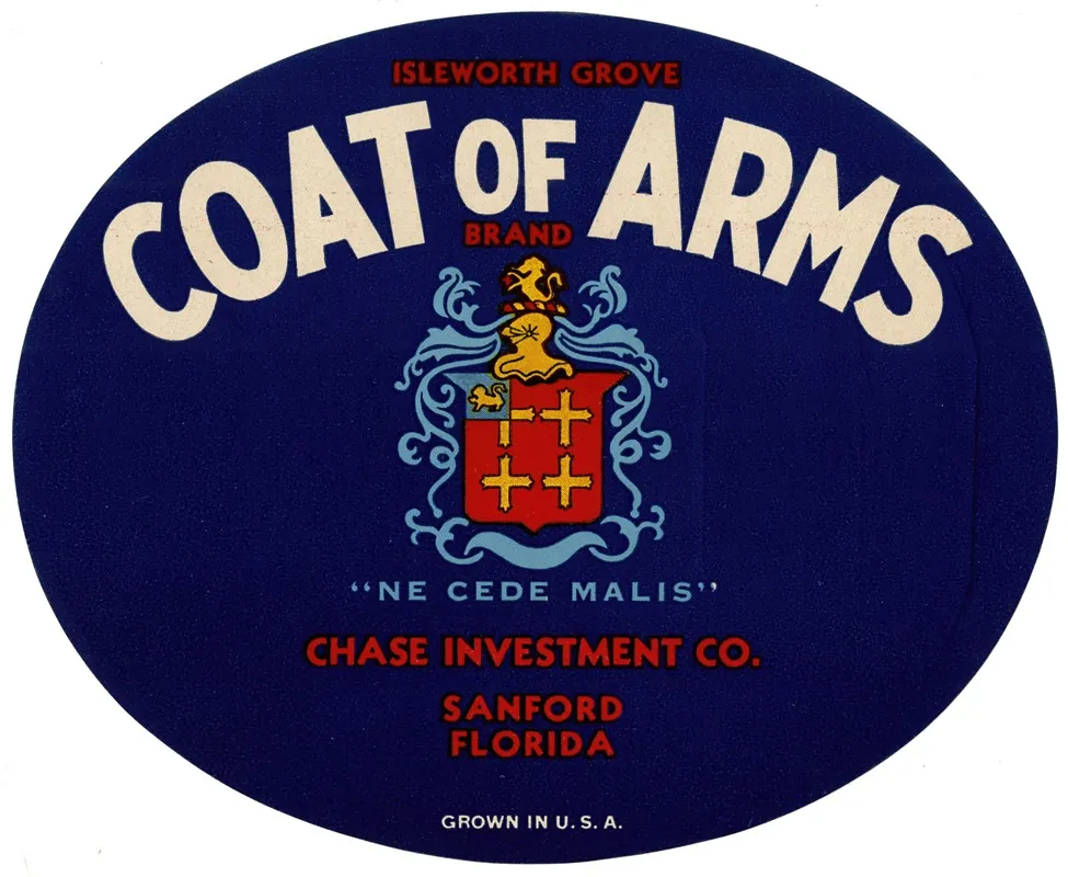 Coat Of Arms Brand Produce Label