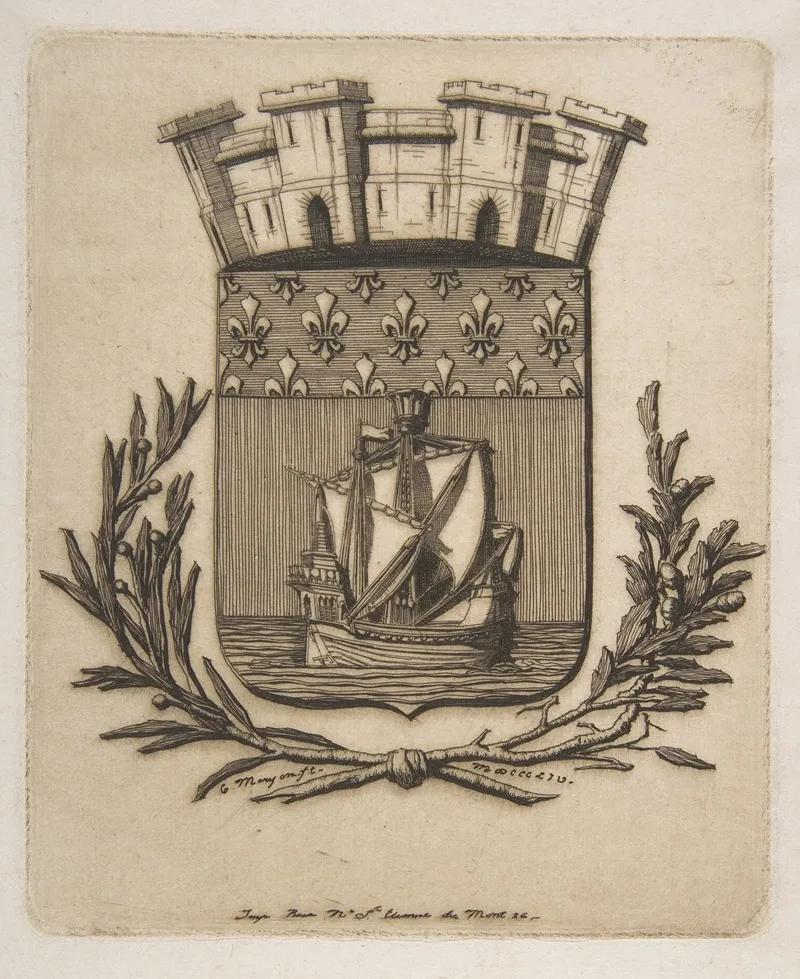 Coat Of Arms Symbolizing The City Of Paris