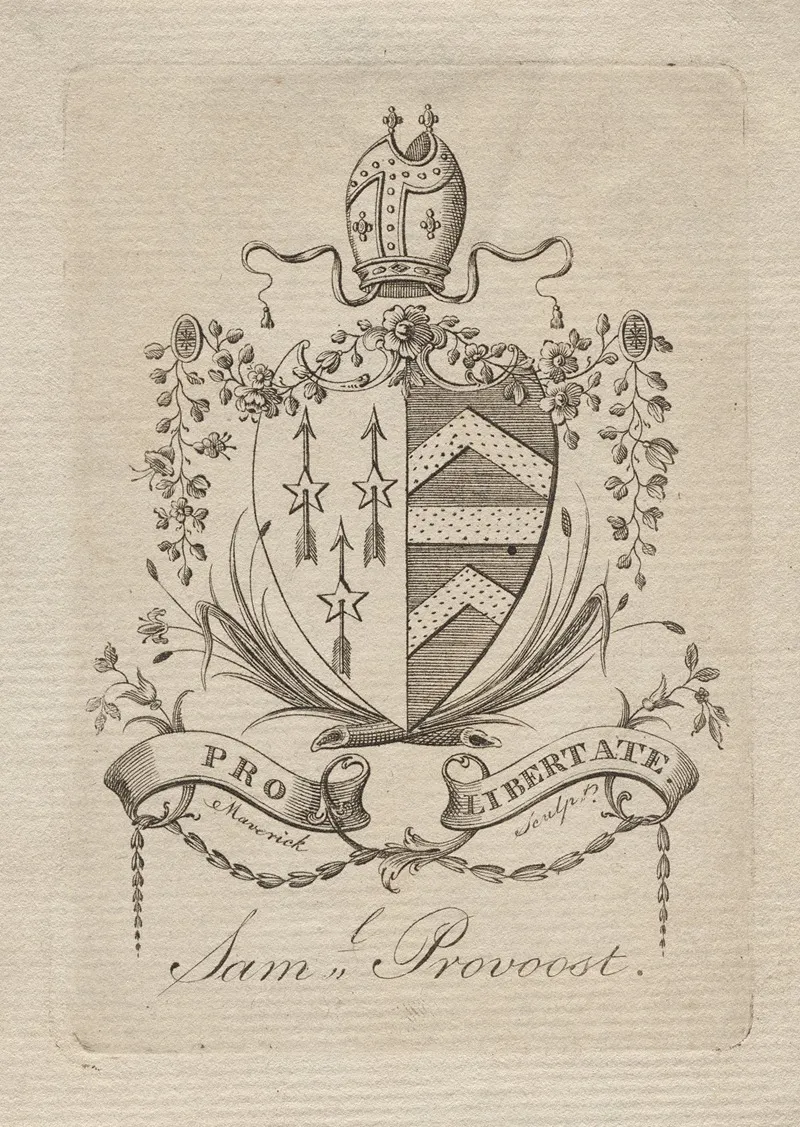 Coat Of Arms With Saml Provoost Inscribed Below