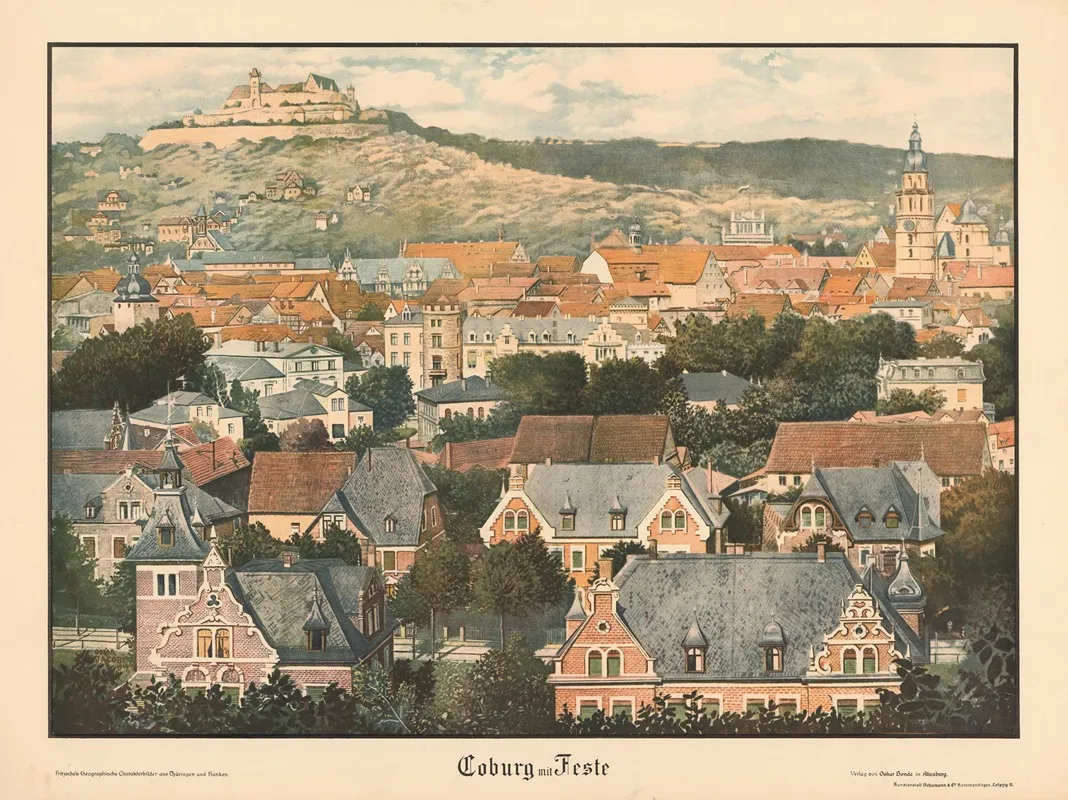 Coburg Mit Feste Wall Art by Oskar Jacobi - High-Resolution Digital Print