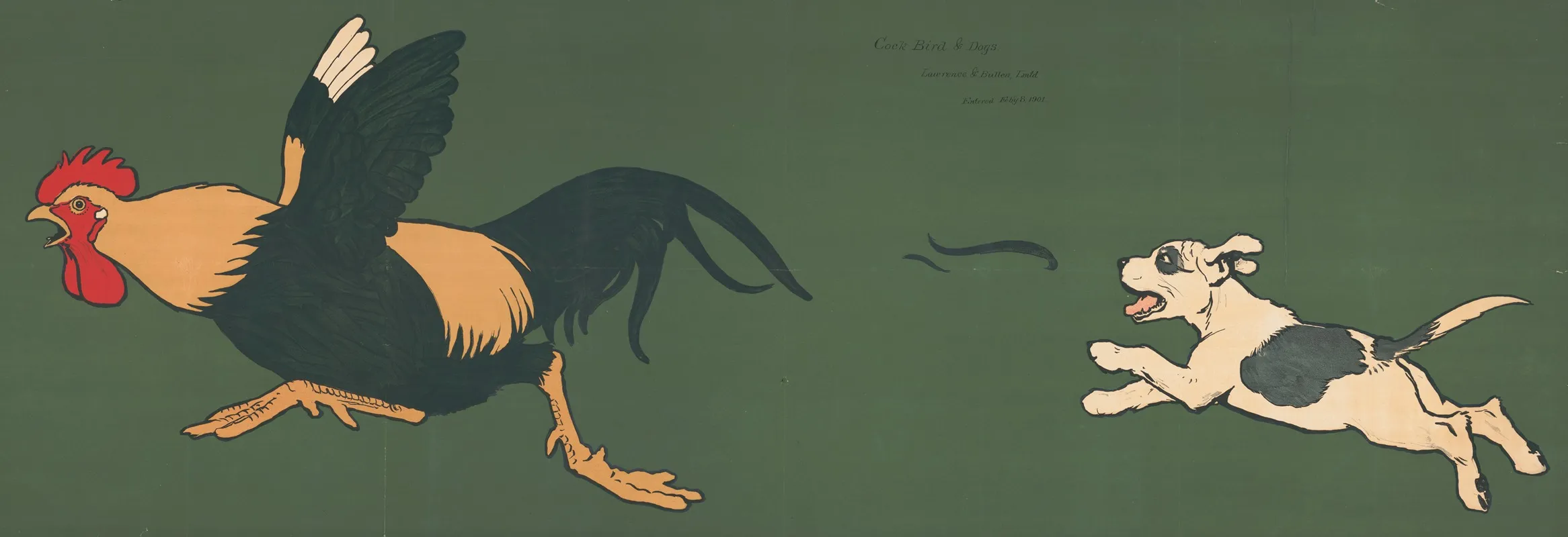 Cock Bird Dogs 2 Wall Art by Lawrence & Bullen - High-Resolution Digital Print