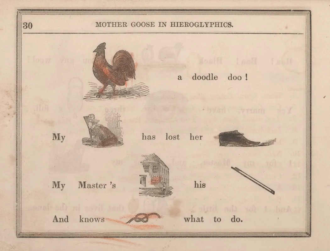 Cock Dame Shoe Lost Fiddlestick Knot Wall Art by Sherman & Co. - High-Resolution Digital Print