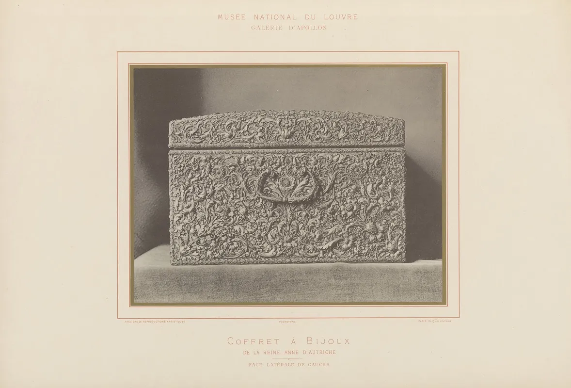 Coffret A Bijoux De La Reine Anne Dautriche Femme De Louis Xiii Wall Art by Léon Vidal - High-Resolution Digital Print
