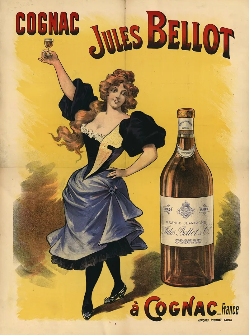 Cognac Jules Bellot A Cognac Wall Art by Eugène Pichot - High-Resolution Digital Print