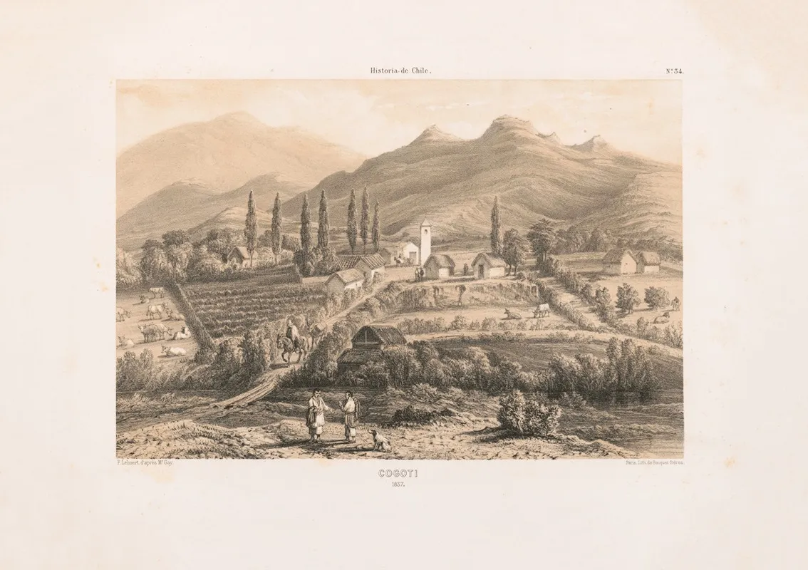 Cogoti 1837 Wall Art by Pierre Frédéric Lehnert - High-Resolution Digital Print