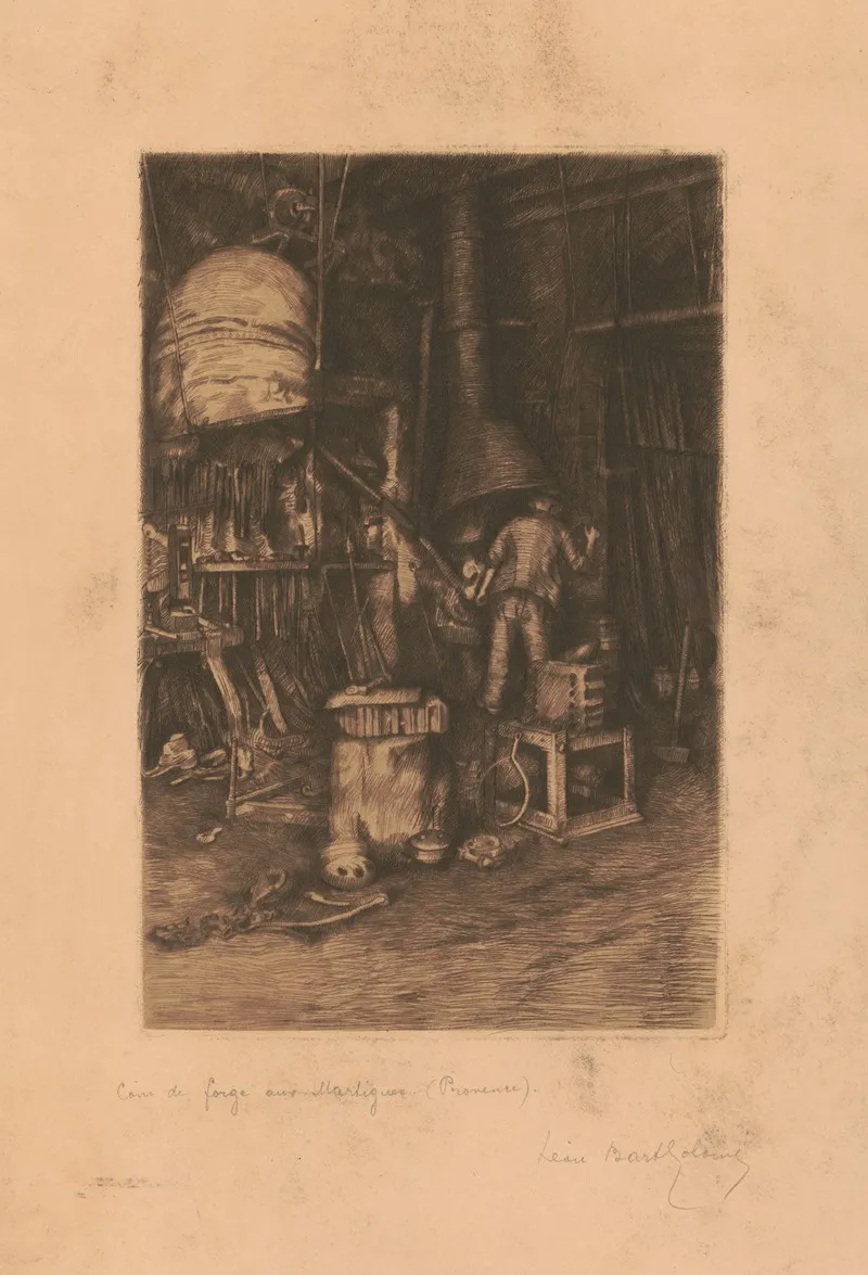 Coin De Forge A Martigues Provence Wall Art by Léon Bartholomé - High-Resolution Digital Print