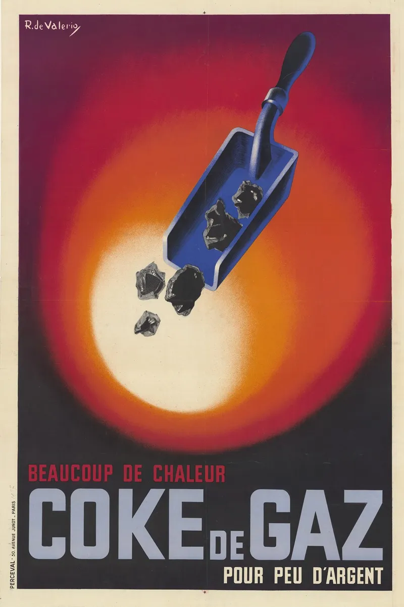 Coke De Gaz Beaucoup De Chaleur Pour Peu Dargent Wall Art by Roger de Valerio - High-Resolution Digital Print