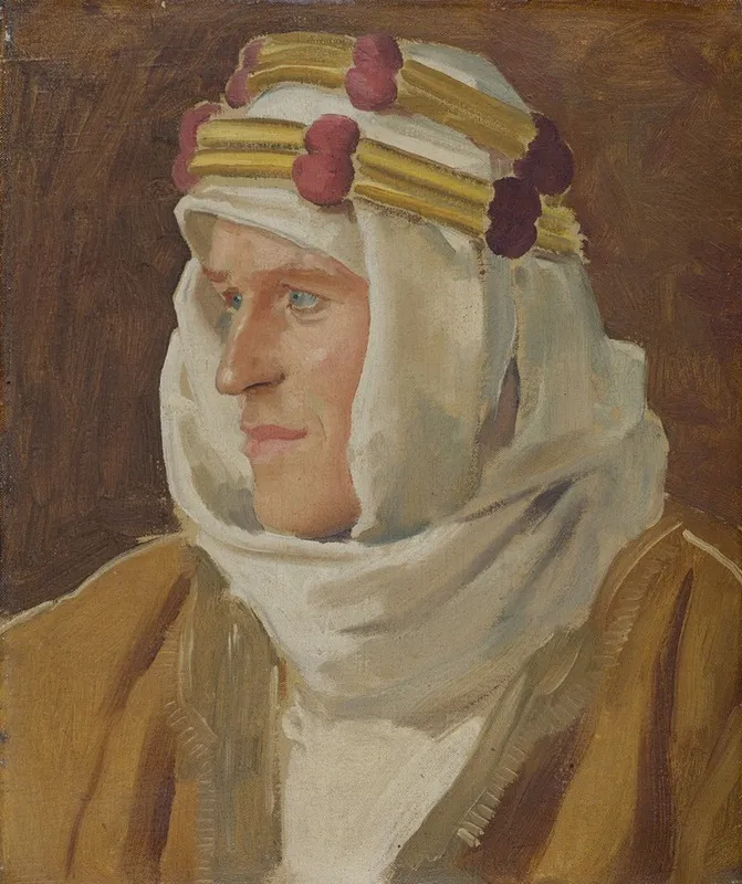 Col Thomas Edward Lawrence Wall Art by Augustus John - High-Resolution Digital Print