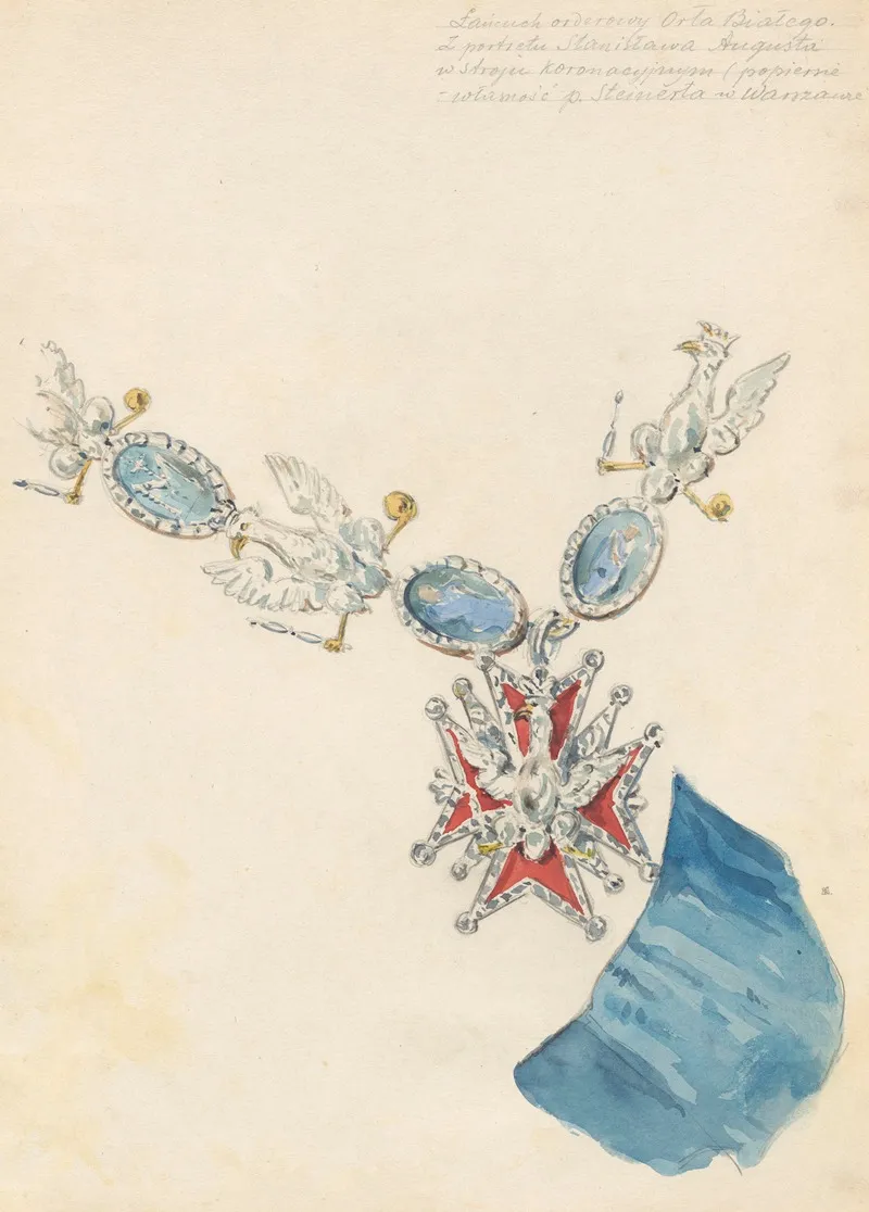 Collar Of The Order Of The White Eagle From The Portrait Bust Stanislaus Augustus In Coronation Robes From The Collection Of Mr Steinert In Warsaw