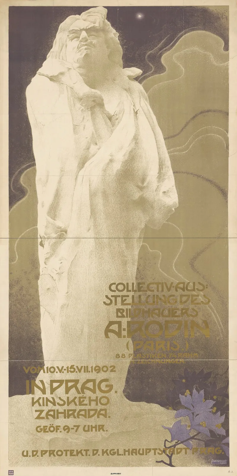 Collectiv Ausstellung Des Bildhauers A Rodin Wall Art by Vladimír Županský - High-Resolution Digital Print