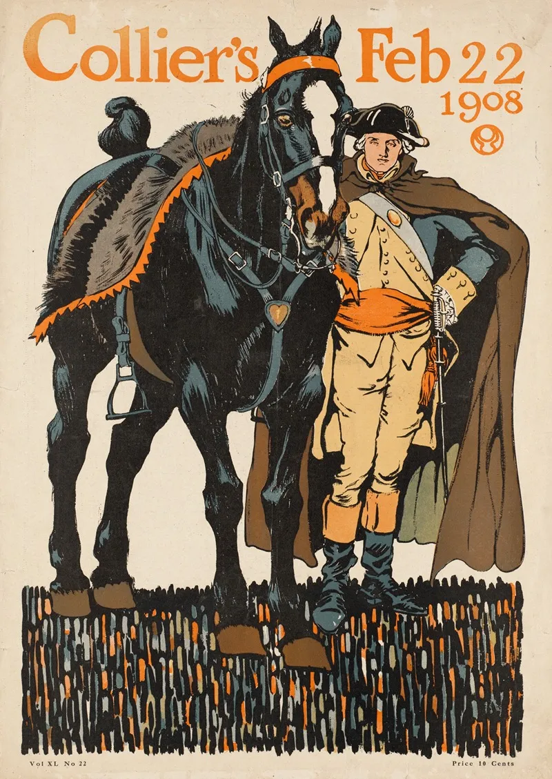 Colliers Feb 22 1908 Wall Art by Edward Penfield - High-Resolution Digital Print