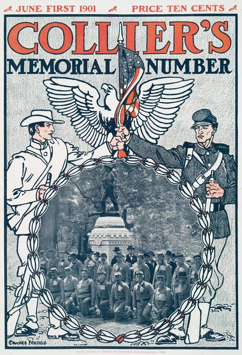 Colliers Memorial Number Wall Art by Edward Penfield - High-Resolution Digital Print