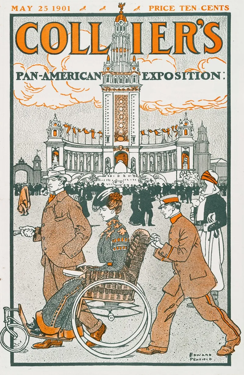 Colliers Pan American Exposition Wall Art by Edward Penfield - High-Resolution Digital Print