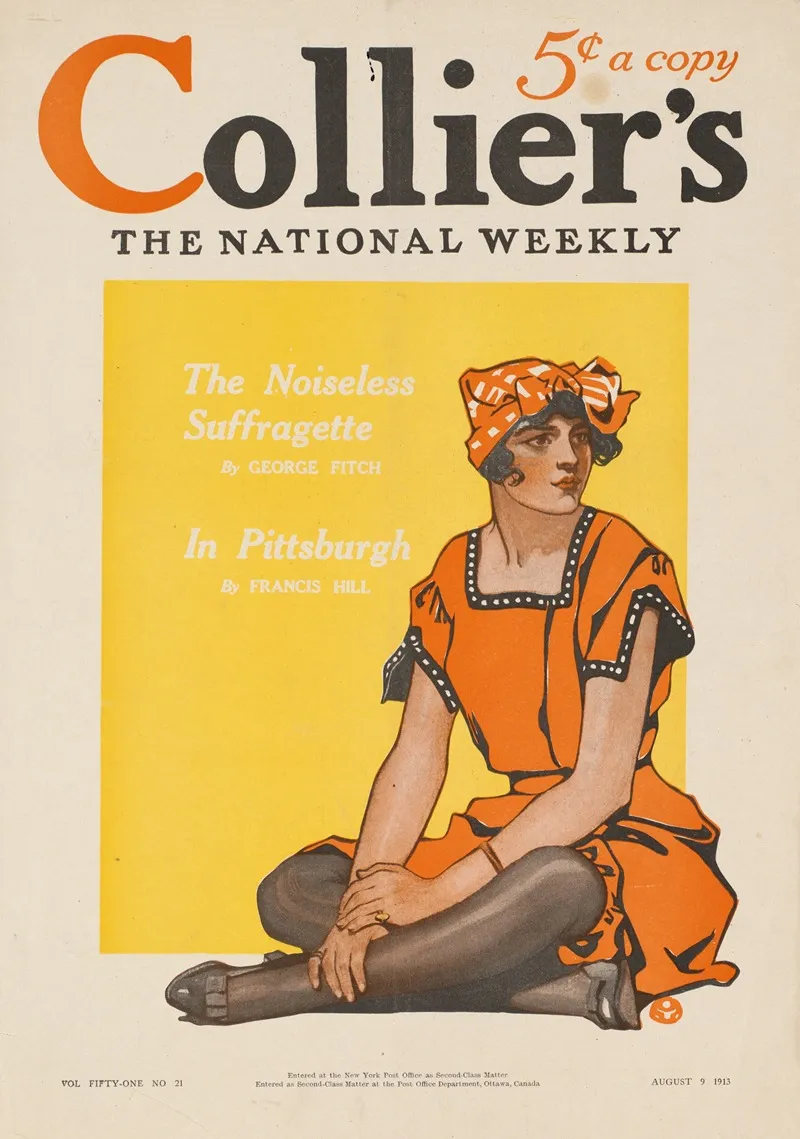 Colliers The National Weekly 2 Wall Art by Edward Penfield - High-Resolution Digital Print