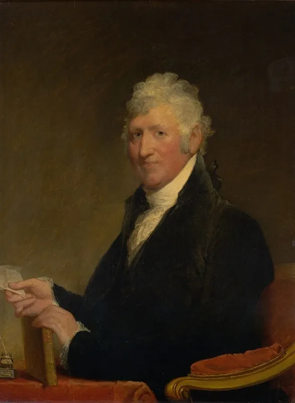 Colonel David Humphreys Wall Art by Gilbert Stuart - High-Resolution Digital Print