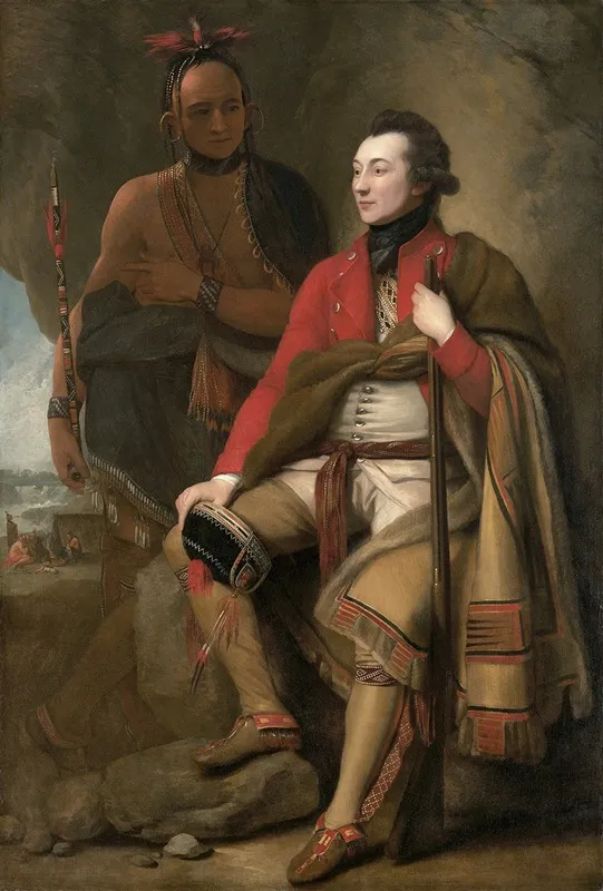 Colonel Guy Johnson And Karonghyontye Captain David Hill Wall Art by Benjamin West - High-Resolution Digital Print