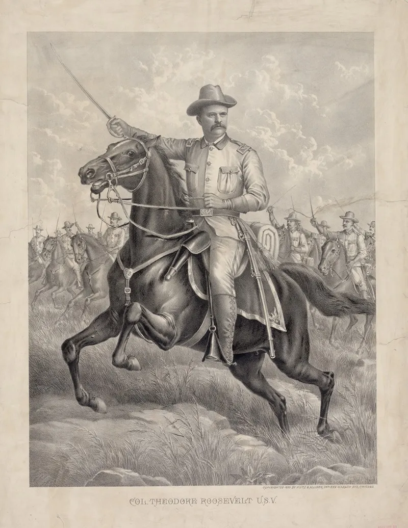 Colonel Theodore Roosevelt U S V Wall Art by Kurz &amp; Allison - High-Resolution Digital Print