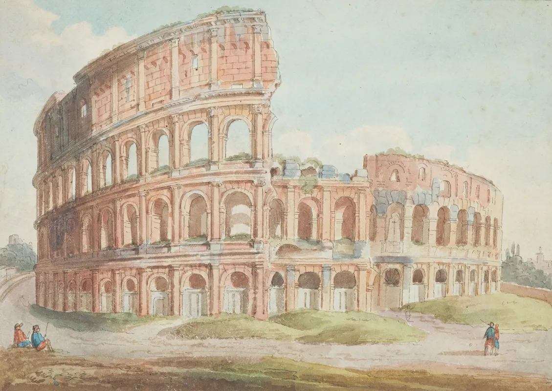 Colosseum Rome Wall Art by Michel Vincent Brandoin - High-Resolution Digital Print