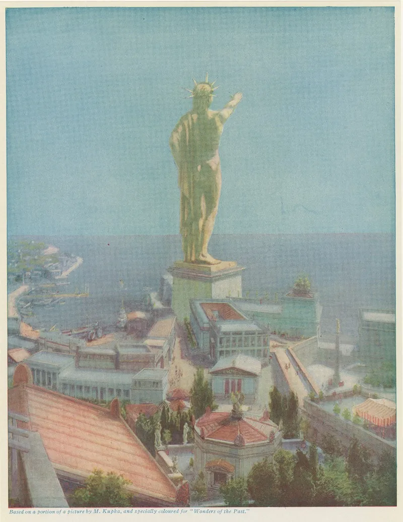 Colossus Commemorating The Heroism And Deliverance Of Rhodes Wall Art by František Kupka - High-Resolution Digital Print