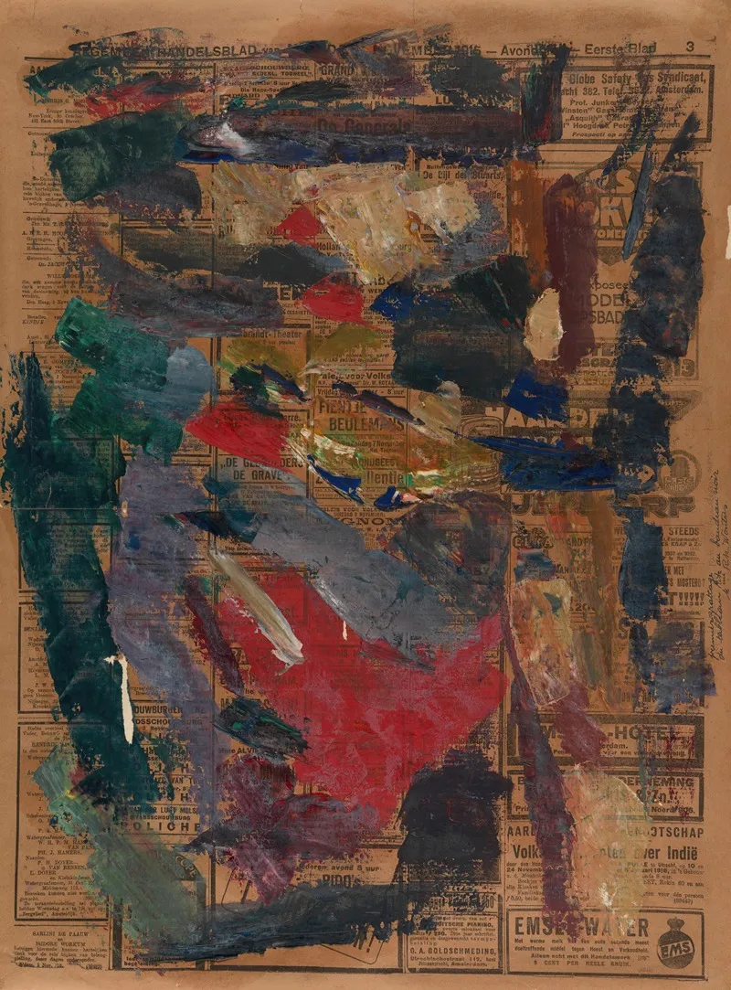 Colours Used In Self Portrait With Black Eye Patch Wall Art by Rik Wouters - High-Resolution Digital Print