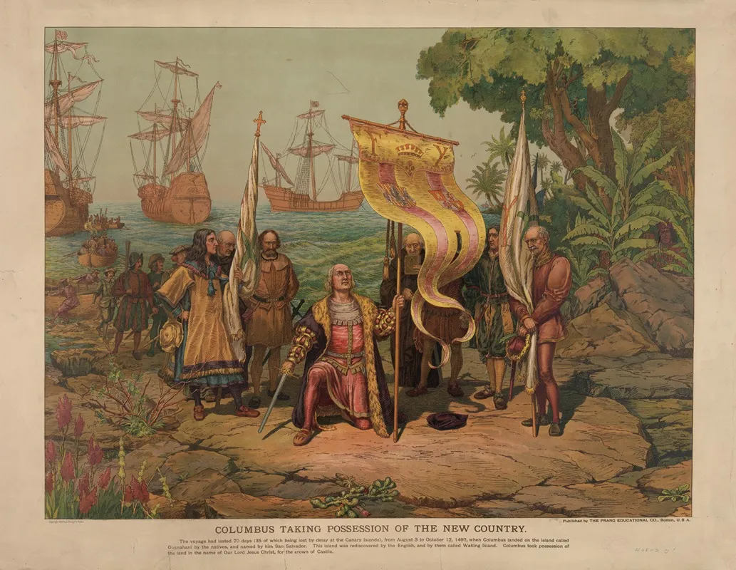 Columbus Taking Possession Of The New Country 2