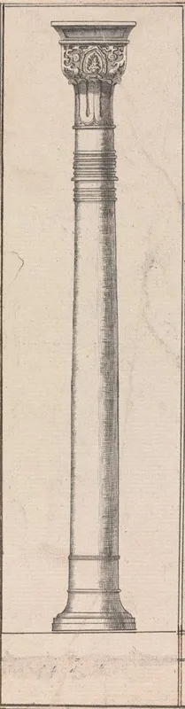 Column Of The Court Of Lions