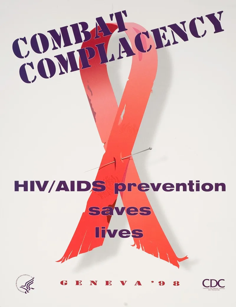 Combat Complacency Hiv Aids Prevention Saves Lives Wall Art by U.S.. Department of Health & Human Services - High-Resolution Digital Print