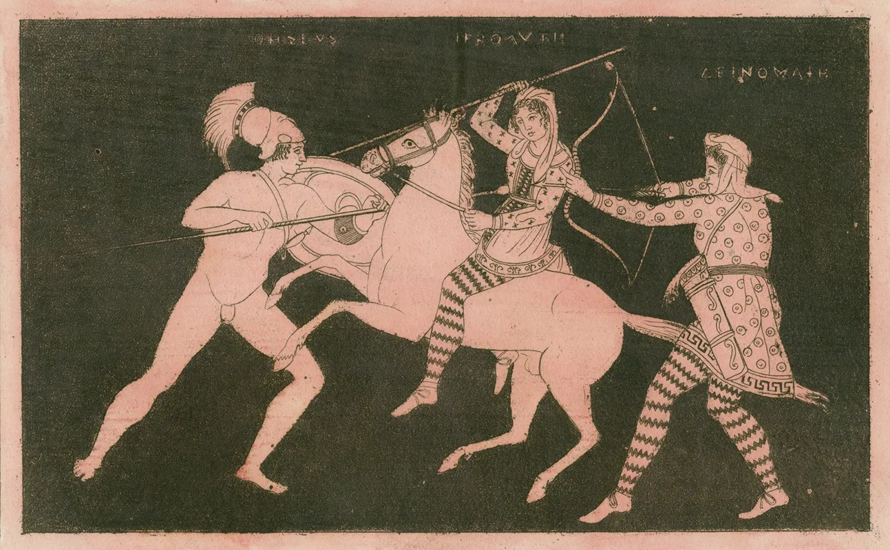 Combattimento Di Teseo Con Ippolita Wall Art by B. Andrei - High-Resolution Digital Print