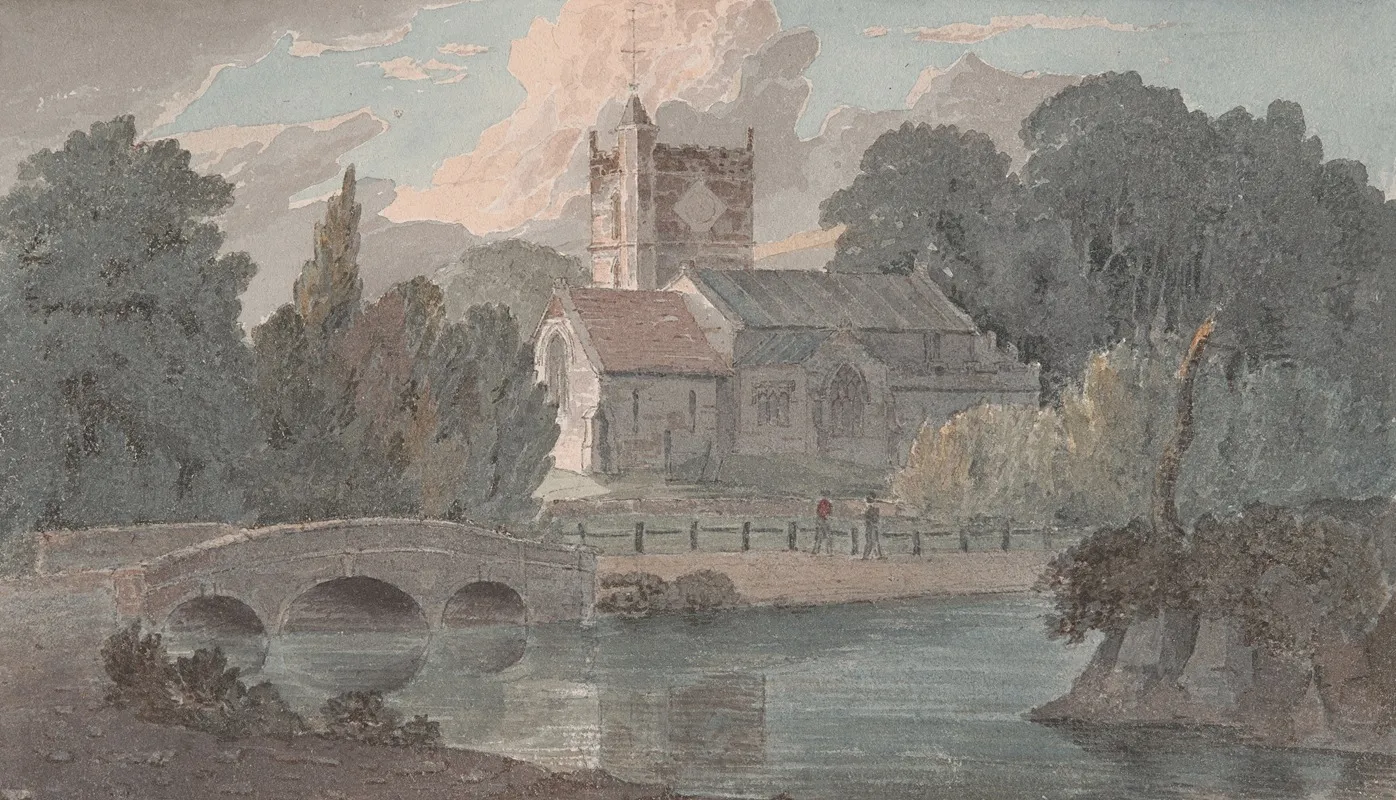 Combe Near Sarum Wall Art by John Baverstock Knight - High-Resolution Digital Print