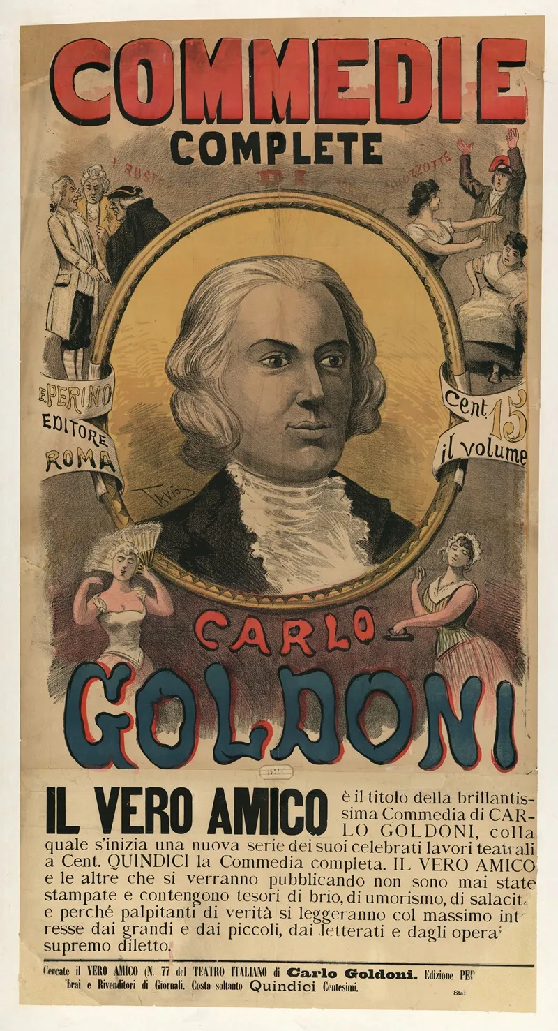 Comedie Complete Di Carlo Goldoni Il Vero Amico Wall Art by Ottavio Rodella Tavio - High-Resolution Digital Print