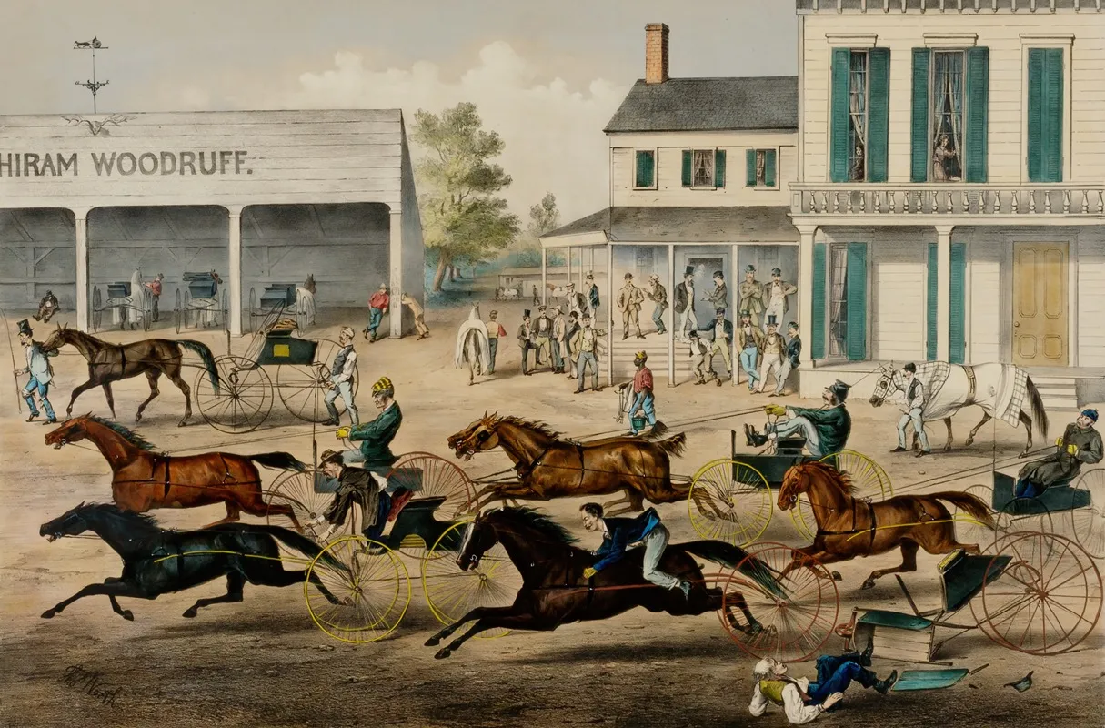 Coming From The Trot Wall Art by Thomas Worth - High-Resolution Digital Print