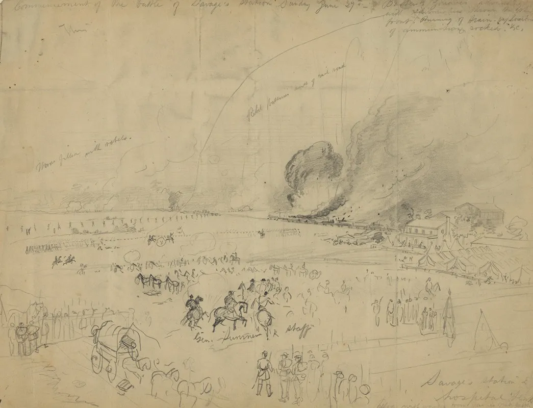 Commencement Of The Battle Of Savages Station Sunday June 29