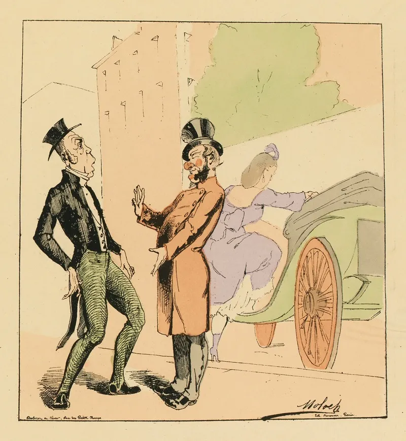Comment Mon Brave Homme Vous Voudriez Monter Avec Votre Femme Dans Ma Voiture Wall Art by Moloch (Alphonse Hector Colomb) - High-Resolution Digital Print
