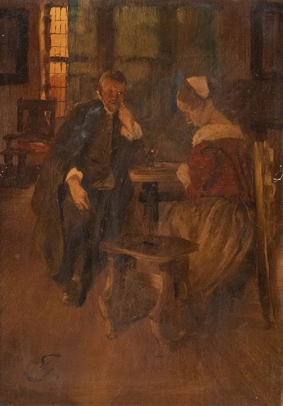 Company Of A Married Couple Wall Art by Wilhelm Schreuer - High-Resolution Digital Print