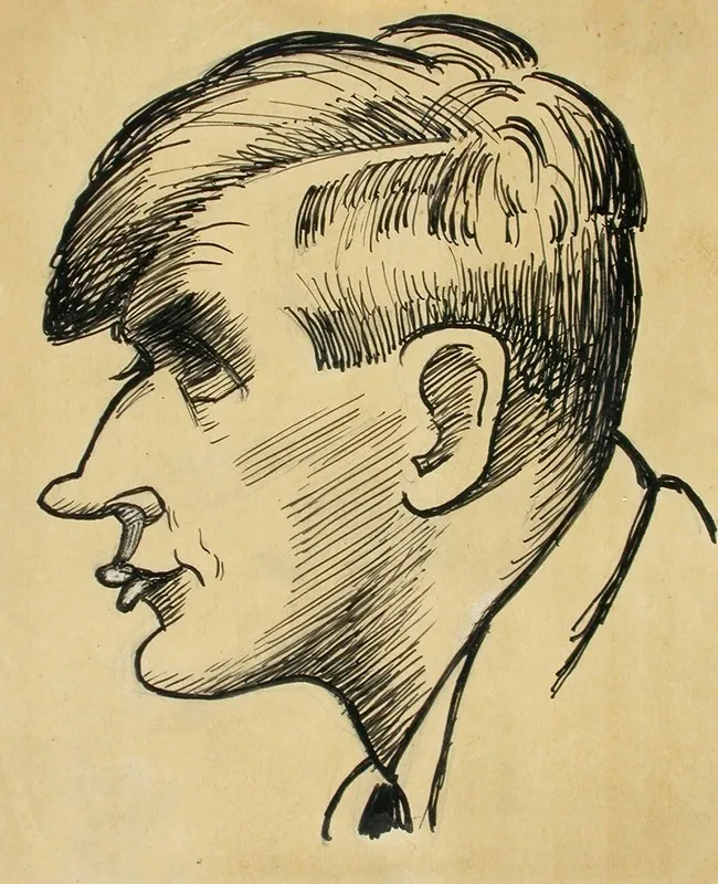 Composer Uuno Klami Caricature