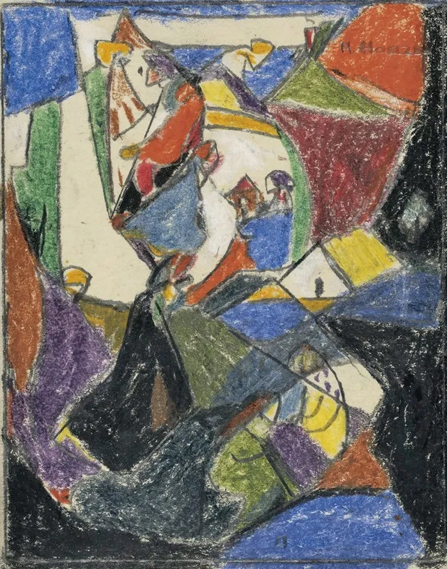 Composition 29 Wall Art by Adolf Hölzel - High-Resolution Digital Print