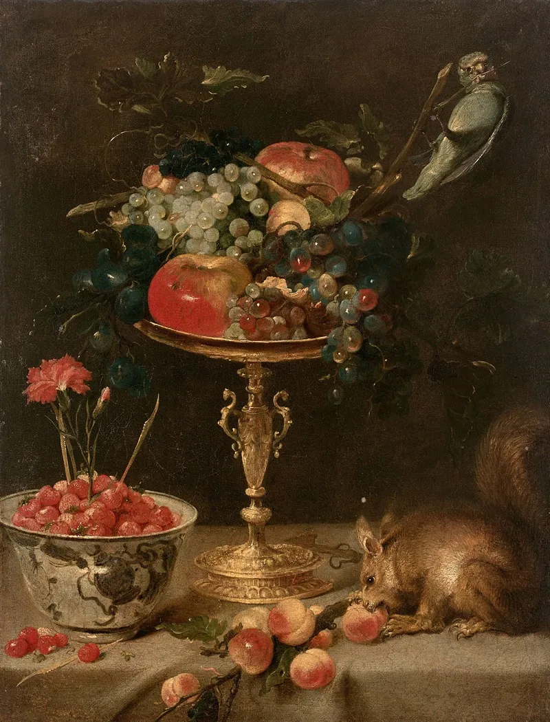 Composition A La Tazza Et A Lecureuil