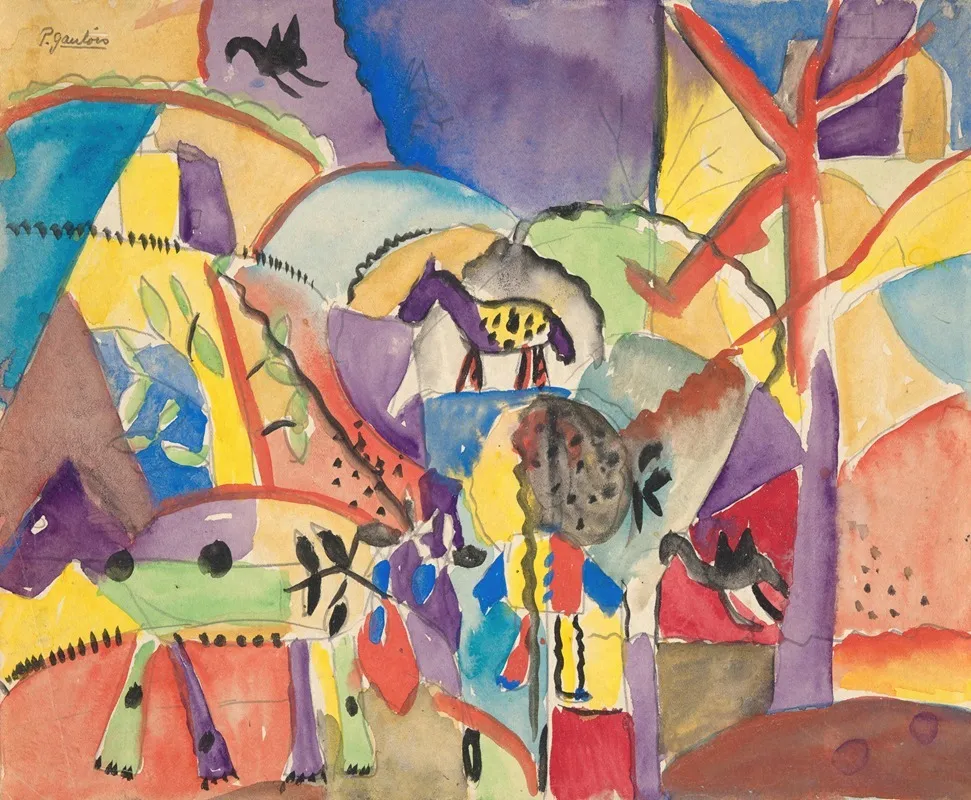 Composition With Horses
