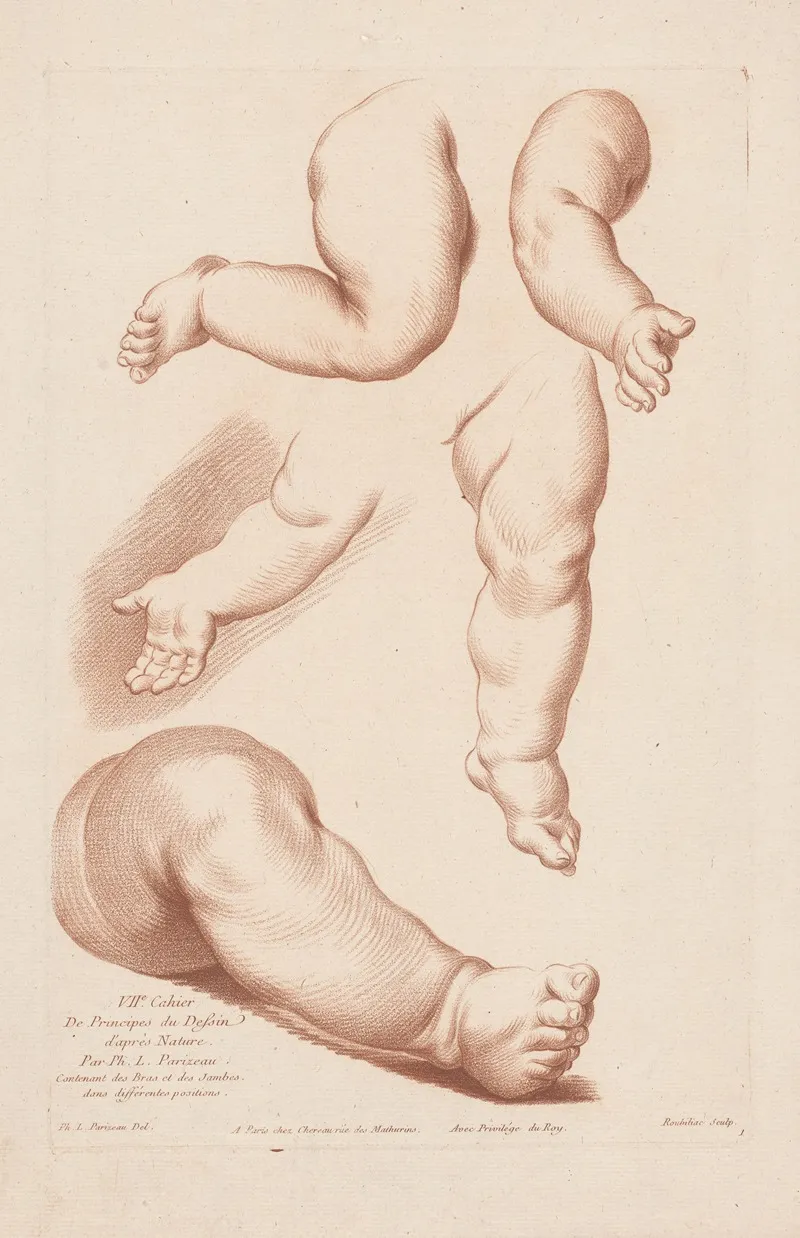 Composition With Three Legs And Two Arms Wall Art by Louis-François Roubiliac - High-Resolution Digital Print