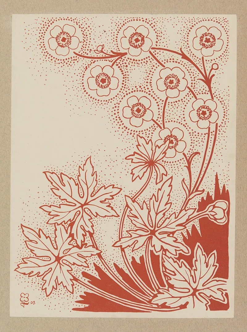 Compositions Ornementales Pour Le Cuir Et La Pyrogravure Pl 01 Wall Art by Henri Laurens (Editor) - High-Resolution Digital Print