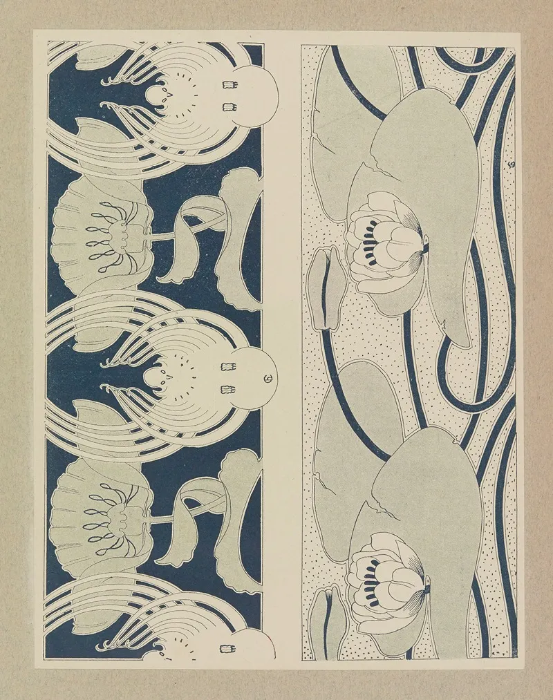 Compositions Ornementales Pour Le Cuir Et La Pyrogravure Pl 04 Wall Art by Henri Laurens (Editor) - High-Resolution Digital Print