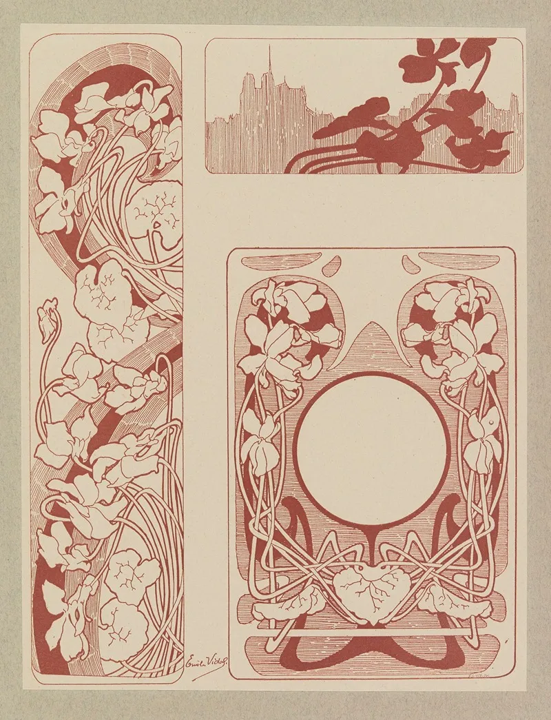 Compositions Ornementales Pour Le Cuir Et La Pyrogravure Pl 12 Wall Art by Henri Laurens (Editor) - High-Resolution Digital Print