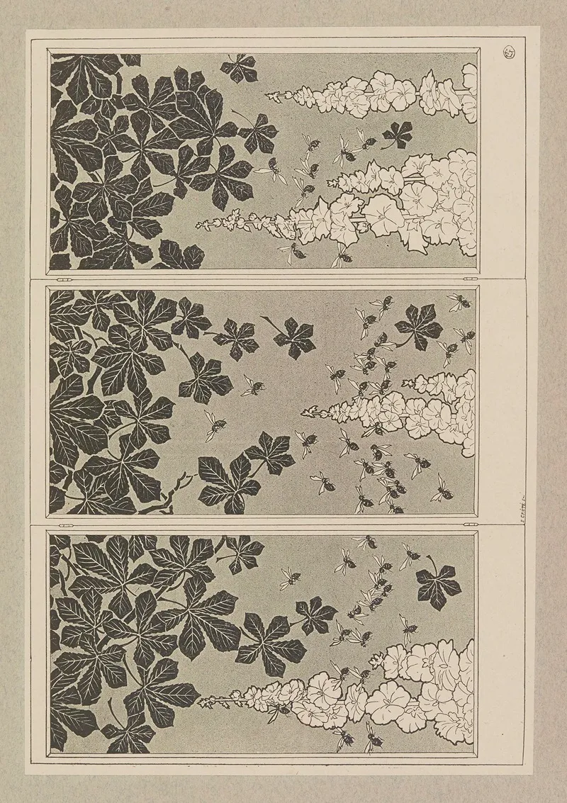 Compositions Ornementales Pour Le Cuir Et La Pyrogravure Pl 14 Wall Art by Henri Laurens (Editor) - High-Resolution Digital Print