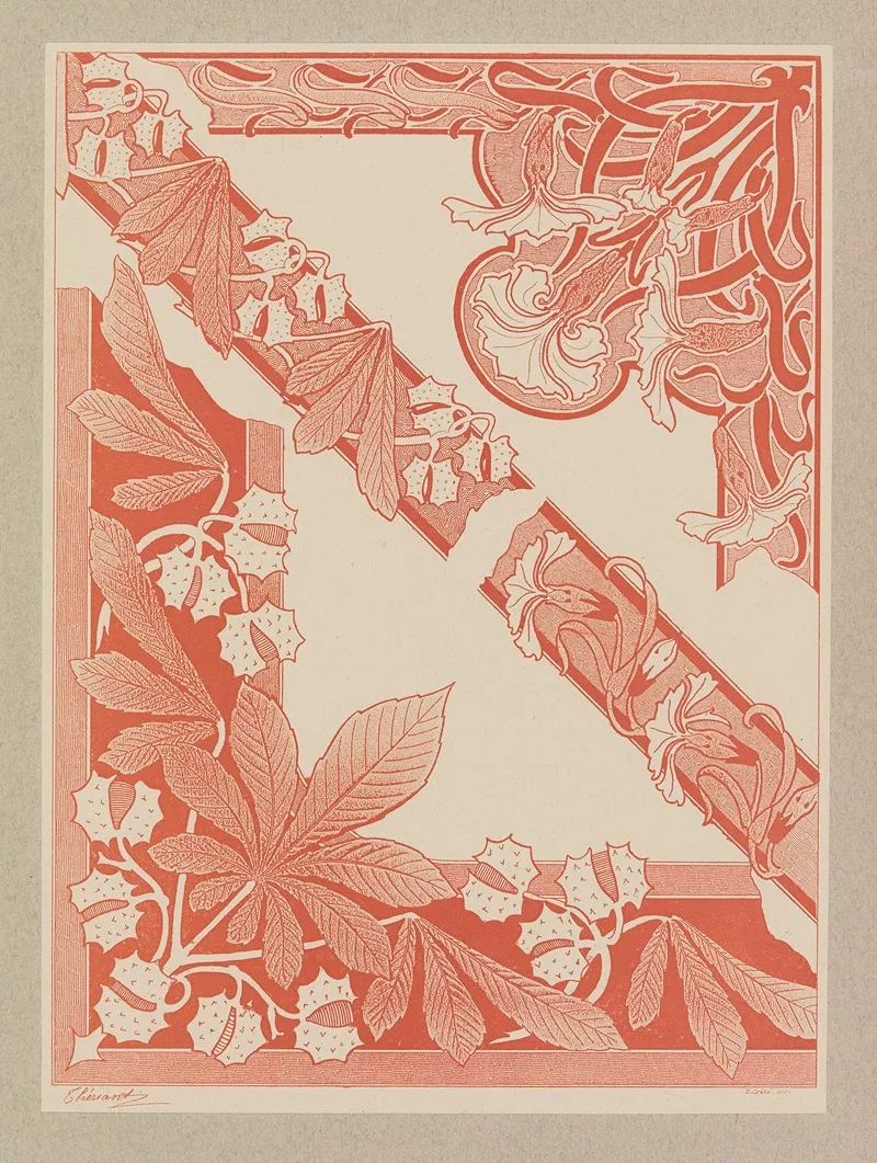 Compositions Ornementales Pour Le Cuir Et La Pyrogravure Pl 17 Wall Art by Henri Laurens (Editor) - High-Resolution Digital Print