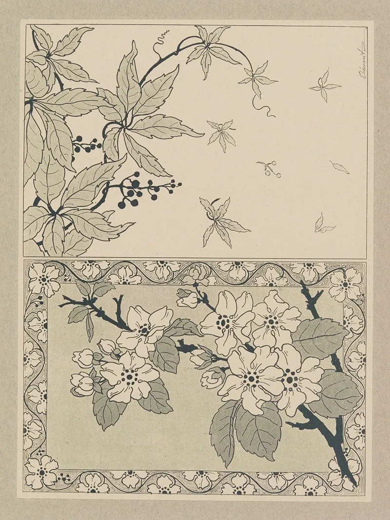 Compositions Ornementales Pour Le Cuir Et La Pyrogravure Pl 22 Wall Art by Henri Laurens (Editor) - High-Resolution Digital Print