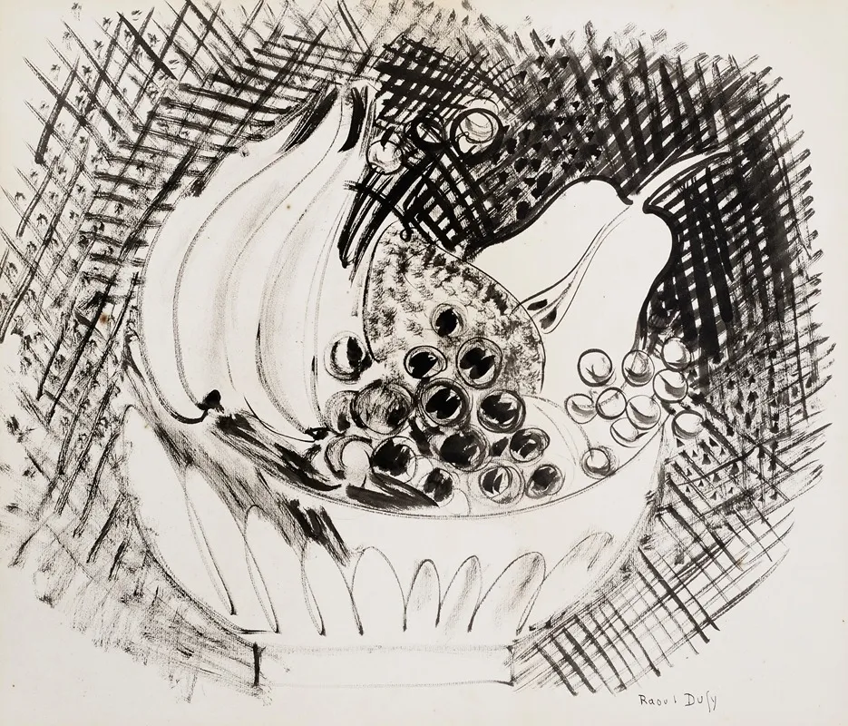 Compotier De Poires Wall Art by Raoul Dufy - High-Resolution Digital Print