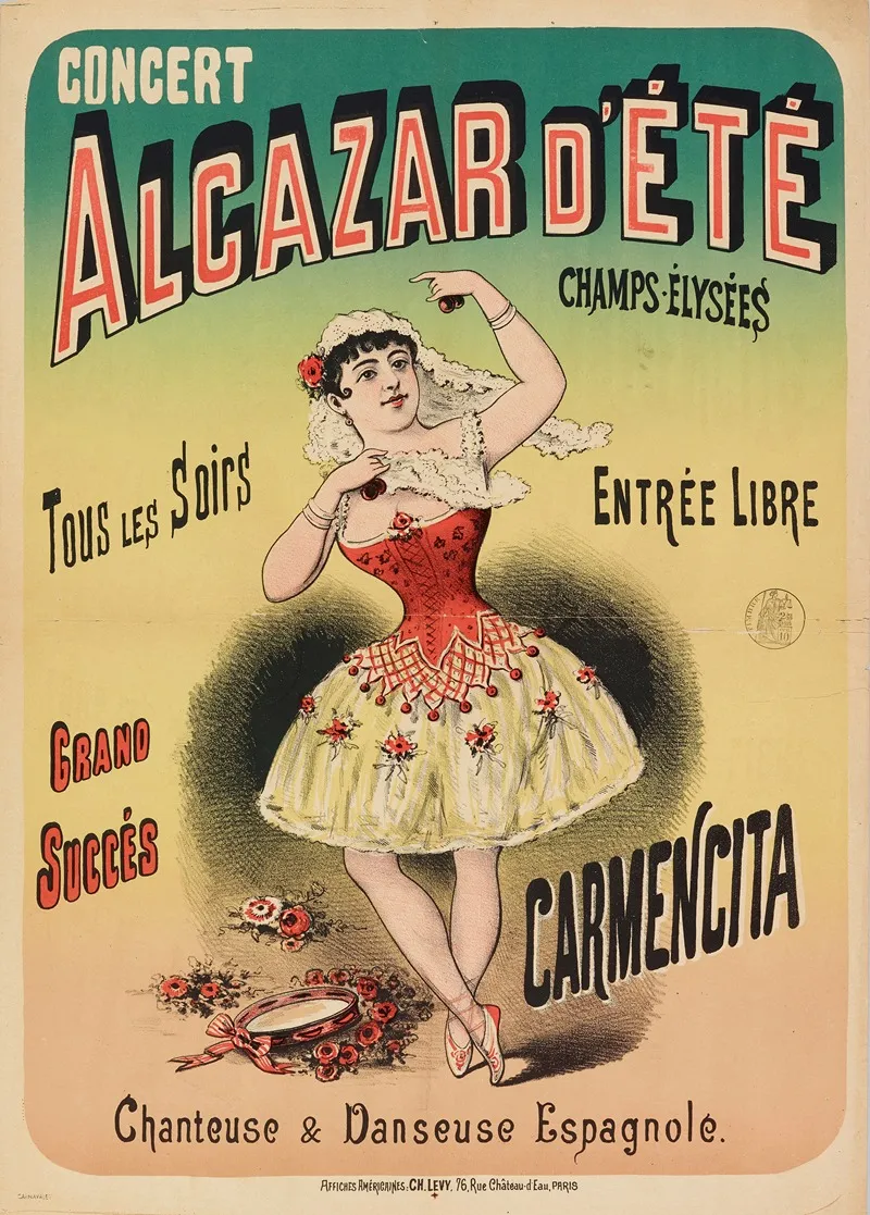 Concert Alcazar Dete Champs Elysees Tous Les Soirs Entree Libre Grand Succes Carmencita