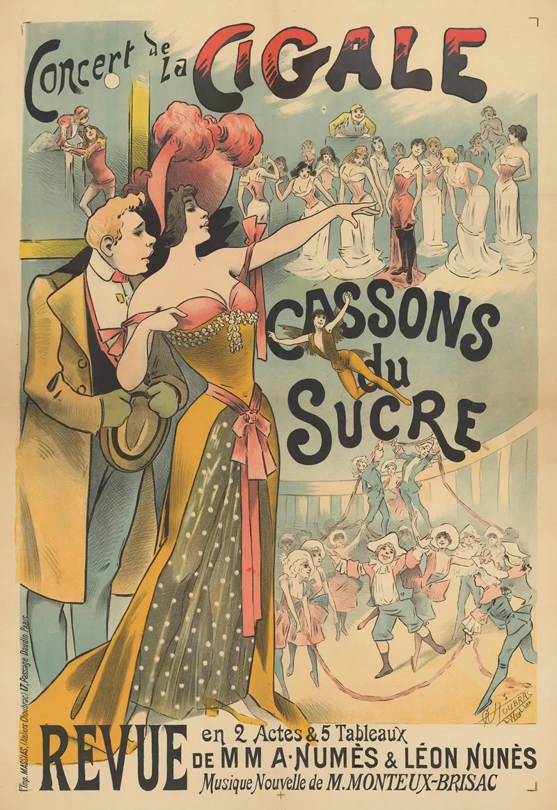 Concert De La Cigale Cassons Du Sucre Revue En 2 Actes 5 Tableaux De Mm A Numes Leon Numes