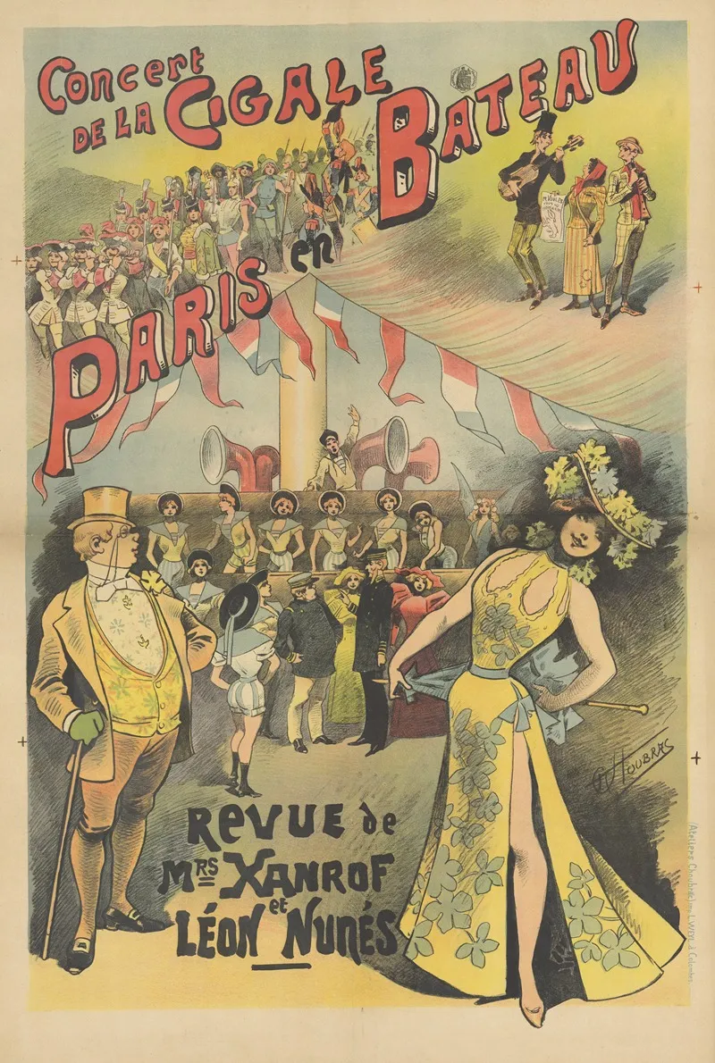 Concert De La Cigale Paris En Bateau Revue De Mrs Xanrof Et Leon Nunes